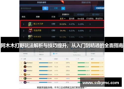 阿木木打野玩法解析与技巧提升，从入门到精通的全面指南